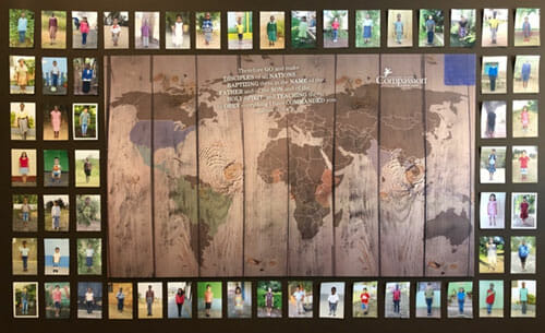 The GIA Compassion wall