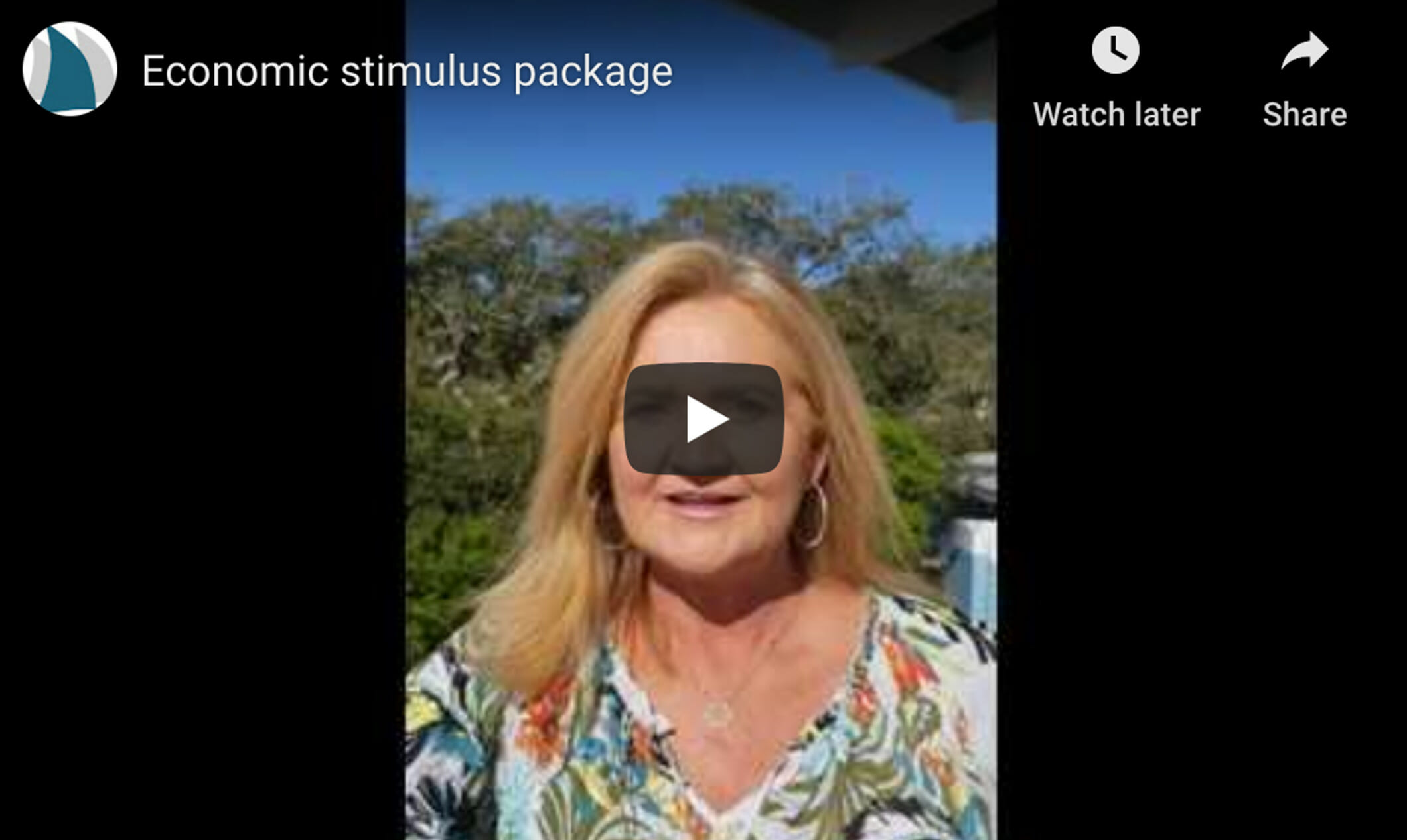 Economic stimulus package update with Sharon Brewer