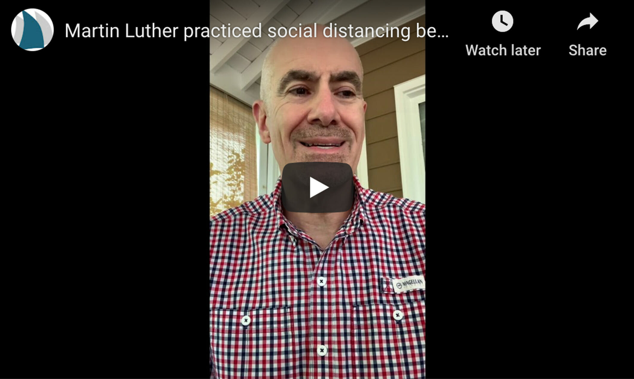 Martin Luther on social distancing