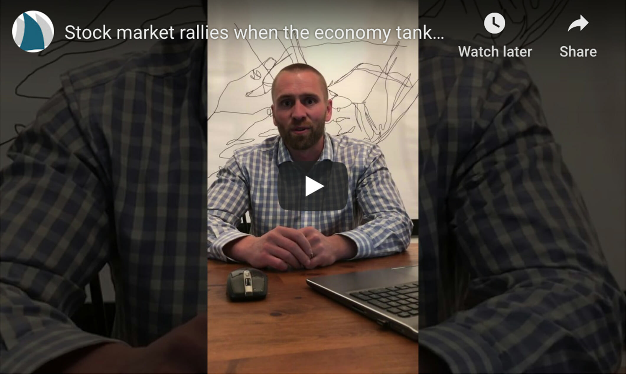 Stock market rallies when the economy tanks. Why?